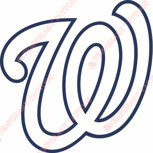 Washington Nationals Customize Temporary Tattoos Stickers NO.2019